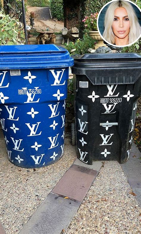 Social Media Treasures Kim Kardashian’s Designer Trash Cans